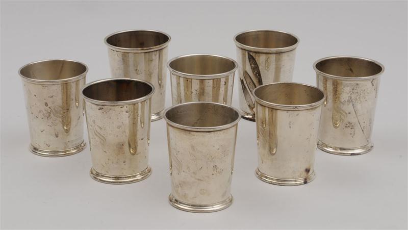 SET OF EIGHT S. KIRK & CO. MONOGRAMMED