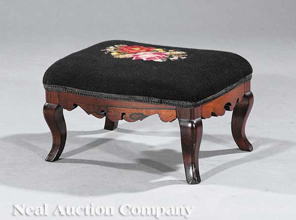 An American Rococo Carved Rosewood