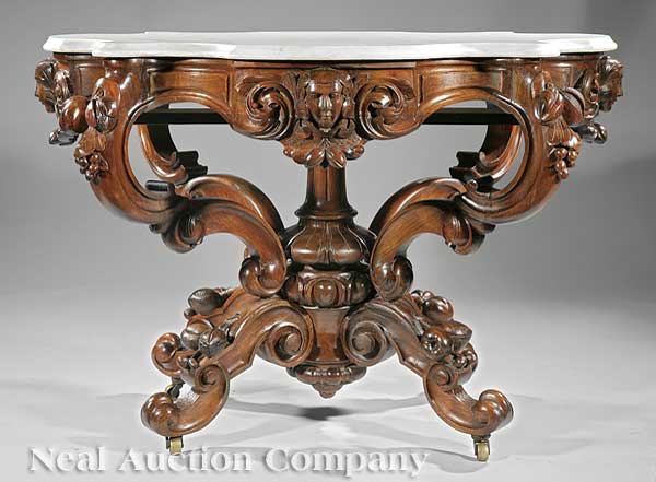 An American Rococo Carved Rosewood 13cf5a