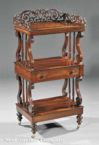 A Fine American Rococo Carved Rosewood 13cf93