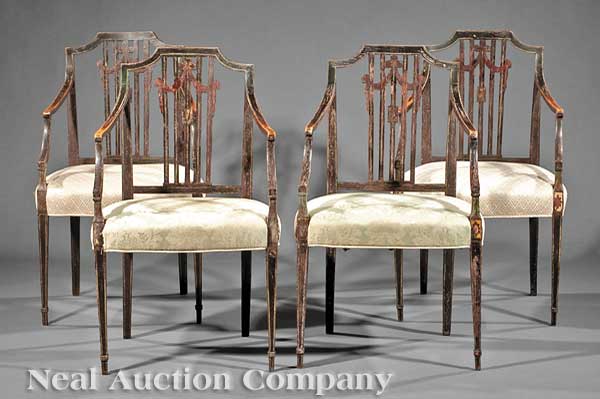 Four English or American Armchairs 13cfc8
