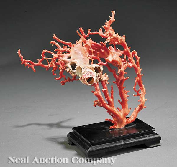 A Chinese Polished Coral Branch 13cfe6