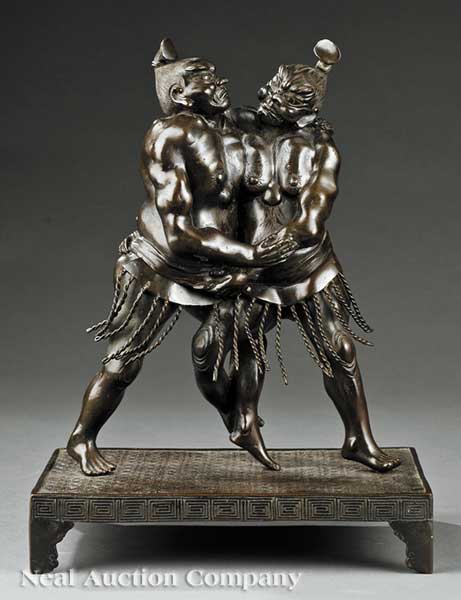 A Japanese Bronze Figural Group 13cffd