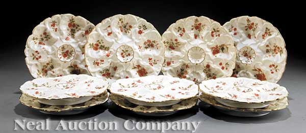 A Set of Ten Limoges Porcelain 13d013