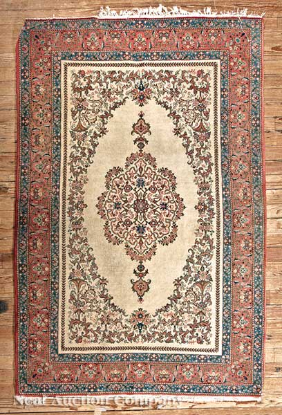 A Semi-Antique Persian Keshan Carpet