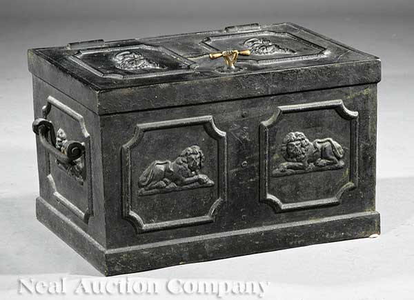 A Regency Cast Iron Strong Box 13d087