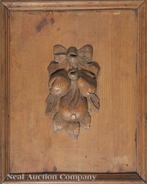 A Pair of Continental Carved Fruitwood