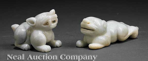 Two Chinese Jadeite Figures of 13d0f2