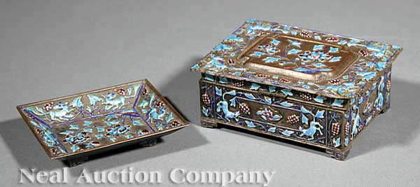 A Chinese Enameled Copper Box and 13d0f0
