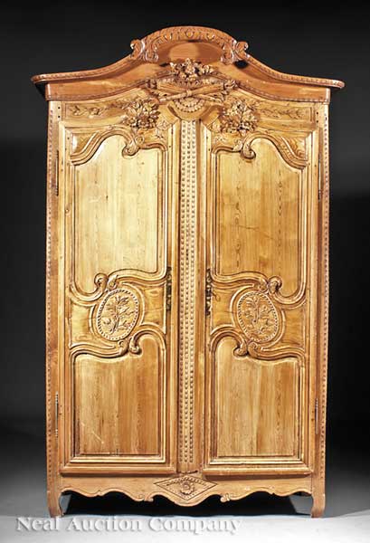 A French Provincial Carved Pine