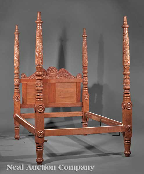 An American Classical Carved Cherrywood 13d1c1