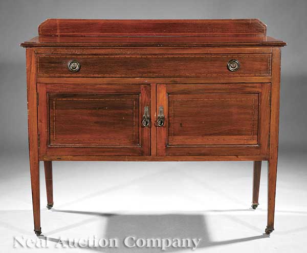 An Antique French Mahogany Inlaid