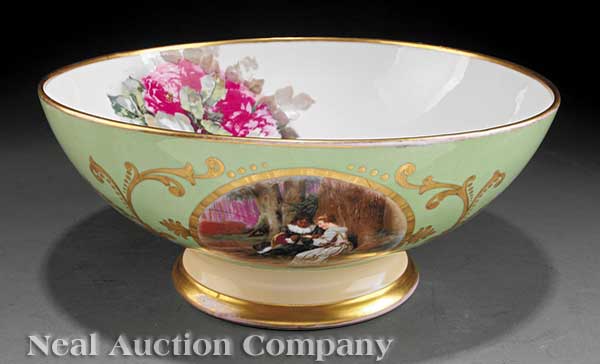 A Limoges Porcelain Gilt and Transfer Decorated 13d233