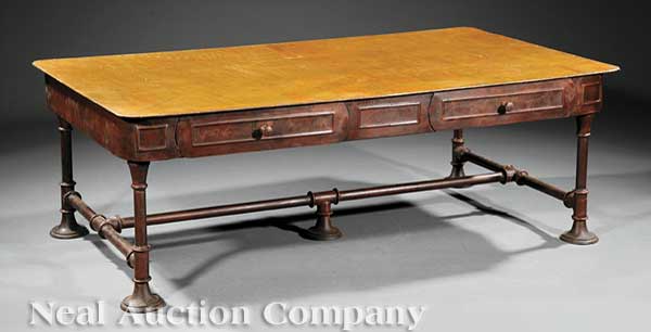 A Cast Iron Industrial Low Table 13d262