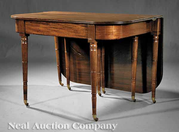 A Regency Mahogany Extension Dining 13d3ed