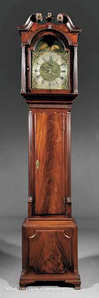 A George III Carved Mahogany Tallcase 13d3f8