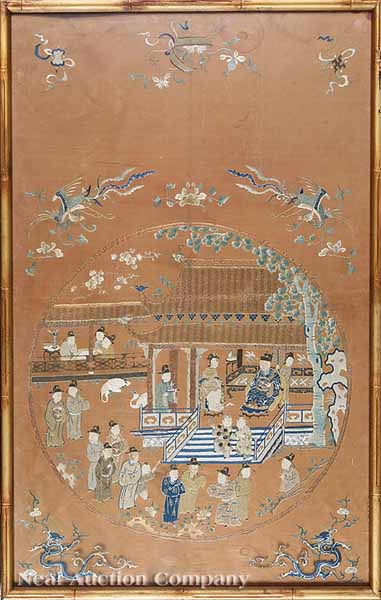 An Antique Chinese Embroidery Panel