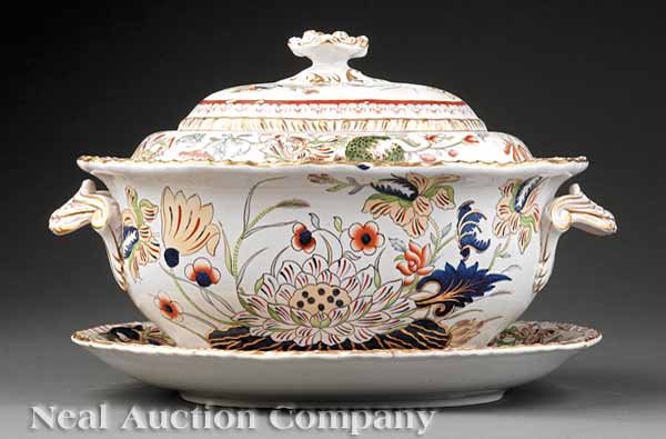 A Mason s Ironstone Water Lily  13d413