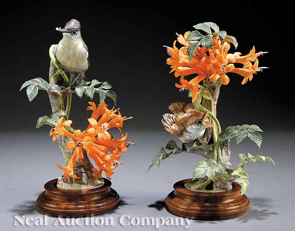 A Pair of Dorothy Doughty Birds