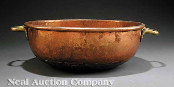 An Antique English Copper Cauldron