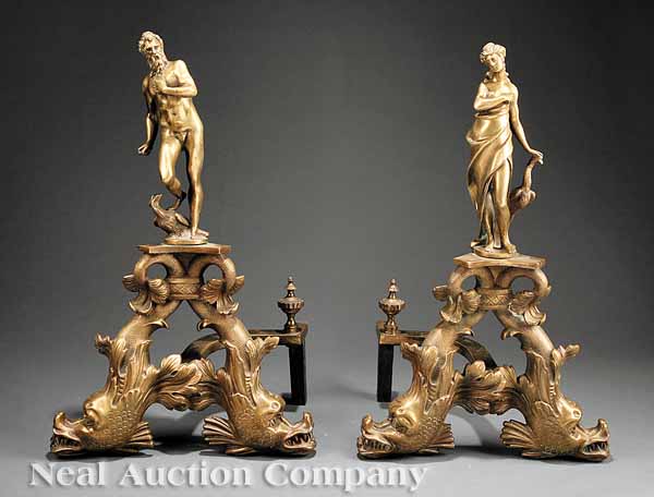 A Pair of Antique Continental Gilt 13d456