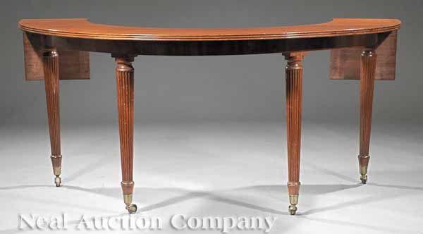 A Regency Mahogany Demilune Hunt  13d472