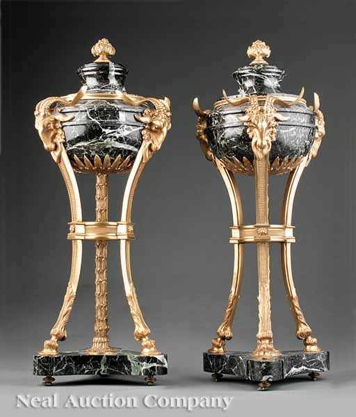 A Pair of Louis XVI-Style Gilt Bronze