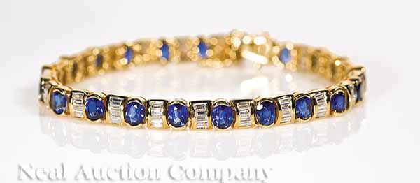 An 18t kt Yellow Gold Sapphire 13d48d