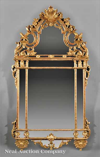 A Fine Louis XVI Giltwood Mirror