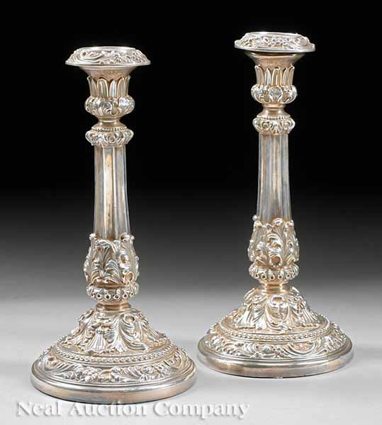 A Pair of George IV Sterling Silver