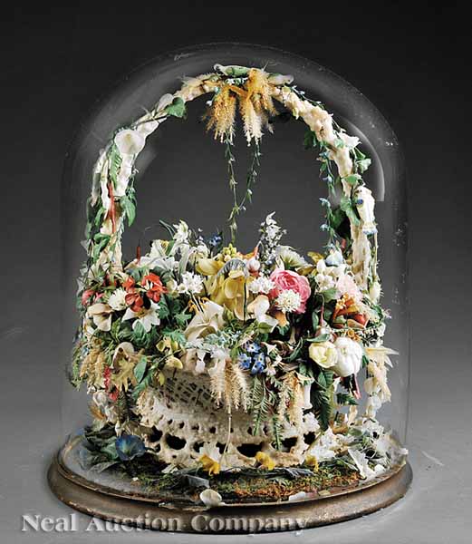 An English Victorian Wax Floral 13d4b0