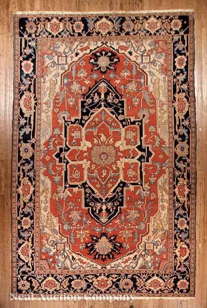 A Fine Antique Serapi Carpet salmon 13d4ee