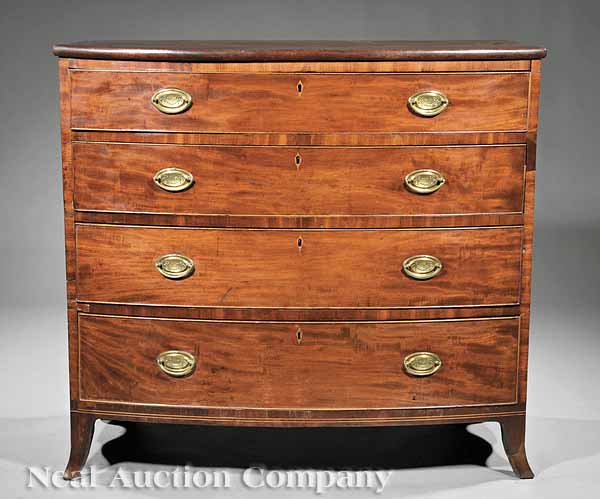 A George III Inlaid Mahogany Bowfront 13d553