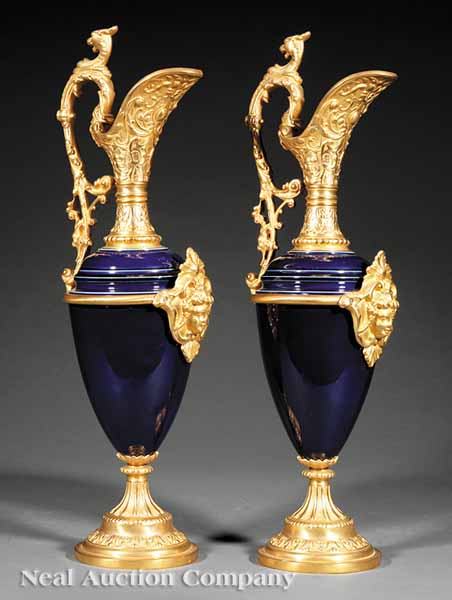 A Pair of French Gilt Bronze and