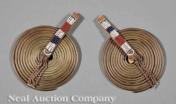Two Maasi Coiled Brass Leather 13d585