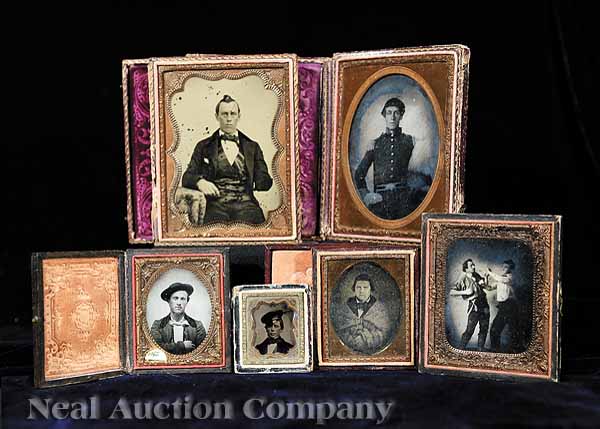  Cased Images a group of six ambrotypes 13d5b1