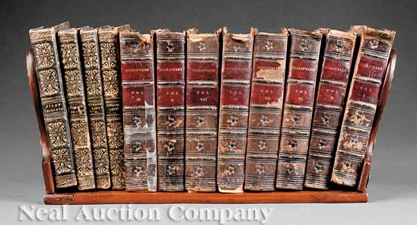A Group of Antique Leather Bindings