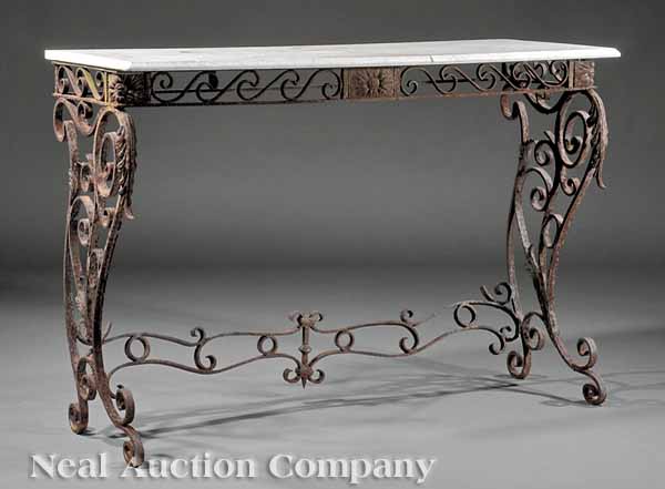 An Antique Wrought Iron Console 13d609