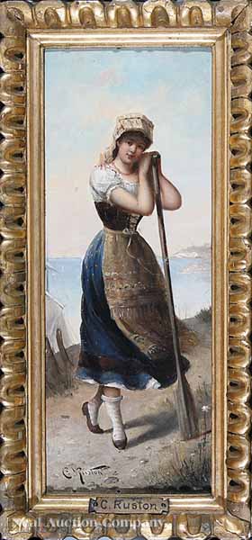 C. Ruston (French 19th c.) two