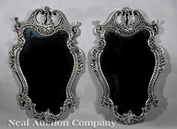 A Pair Louis XV Style Silvered 13d60e