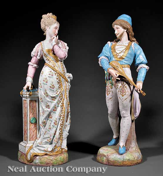 A Pair of Continental Polychrome