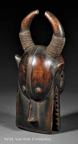A Bamana Carved Wood Mask Mali 13af23