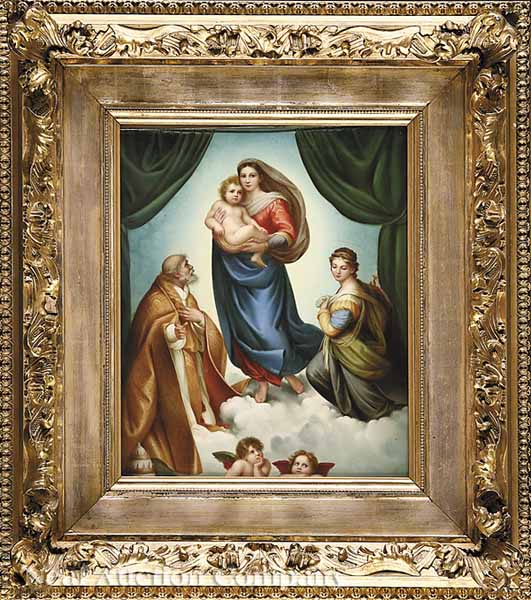 A Continental Painted Porcelain Plaque