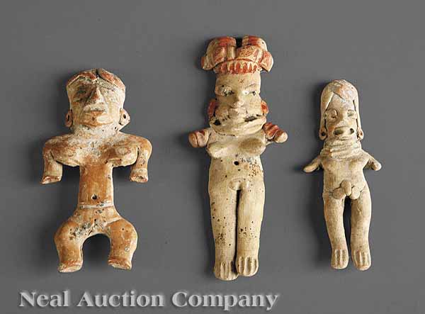 A Group of Three Olmec Pottery