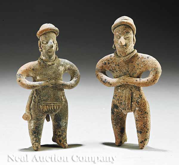 Two Jalisco Pottery Male Figures 13af27