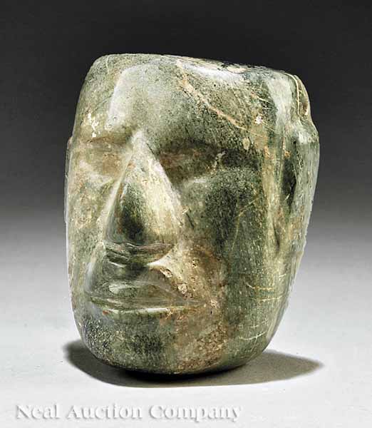 A Mezcala Carved Stone Head c  13af35