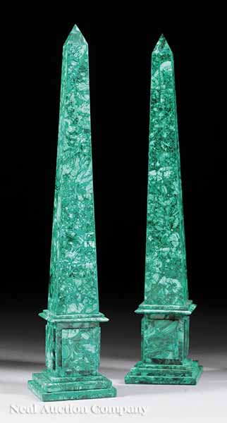 A Pair of Neoclassical Style Malachite 13afab