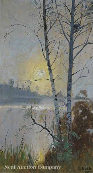 Carl Brandt (Swedish 1852-1930) Birch