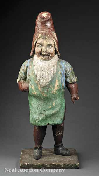 An Antique Painted Pine and Bearded 13aff4