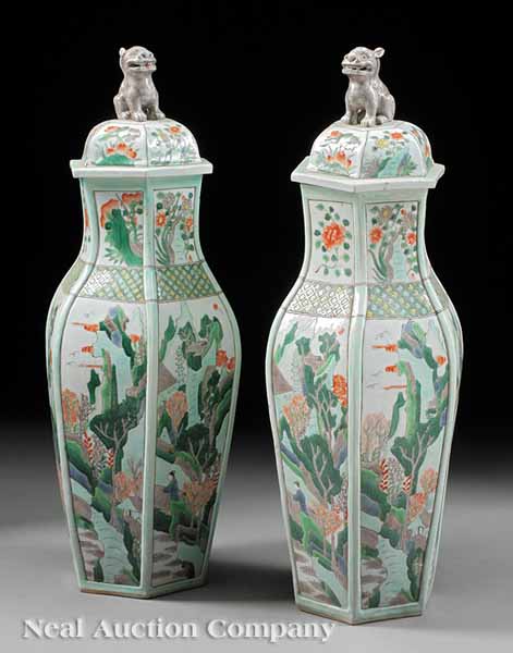 A Pair of Chinese Famille Verte